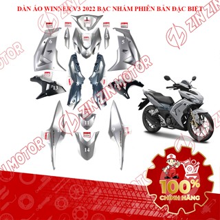 Dàn áo Winner X V3 2022 Bạc Đen Xanh Chính Hãng