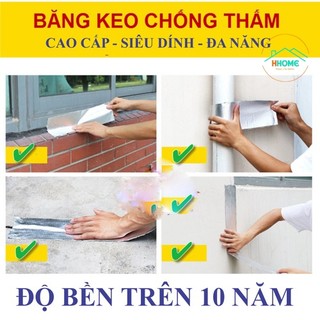 Cuộn 5 Mét Băng Keo Dán Rộng 5cm/10cm PROSEAL, Miếng Siêu Dính, Chống Thấm Nước, Keo Chống Dột