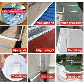 Cuộn 5 Mét Băng Keo Dán Rộng 5cm/10cm PROSEAL, Miếng Siêu Dính, Chống Thấm Nước, Keo Chống Dột
