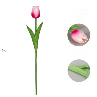 Hoa Giả - Hoa Tulip nhiều màu sắc 33cm trang trí xinh xắn, nhẹ nhàng, phụ kiện decor