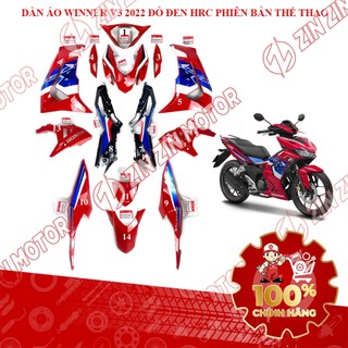 Dàn áo Winner X V3 2022 Đỏ Đen HRC Chính Hãng