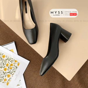 Giày cao gót nữ MYSS mũi vuông gót trụ 5cm thời trang - CG183