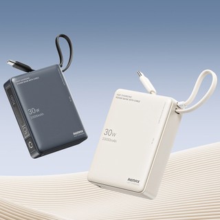 [CÓ 3C] Pin dự phòng siêu nhanh Remax RPP-86 10000mAh hỗ trợ PD 30W QC 22.5W cổng & cáp typeC in/out