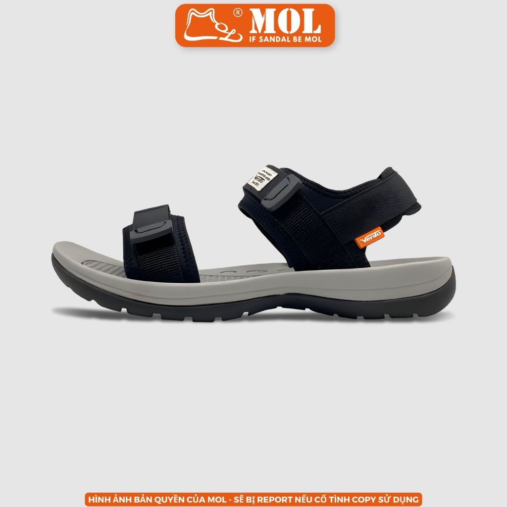 Ảnh Giày sandal nam Vento 2 quai ngang SD7939B màu đen có big size 44 45 | Vento  Leon SD7939 3