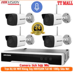 Trọn bộ 4 camera ip wifi không dây hikvision Dahua chính hãng Full HD 1080p Có Mic thu âm- Bảo hành 2 năm chính hãng — ảnh 1