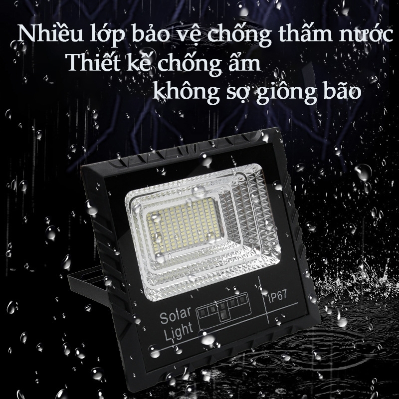 Đèn năng lượng mặt trời công suất 1200w Chống Nước IP68 An toàn Tự động bật tắt Bảo hành 10 năm