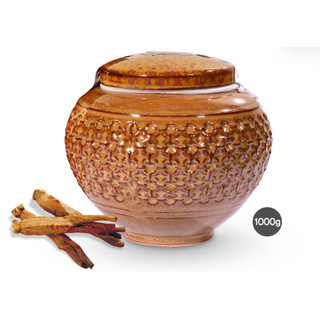 Mật ong Hồng sâm Hợp tác xã Jirisan Hàn Quốc Lọ gốm 1kg Sang trọng Quà biếu