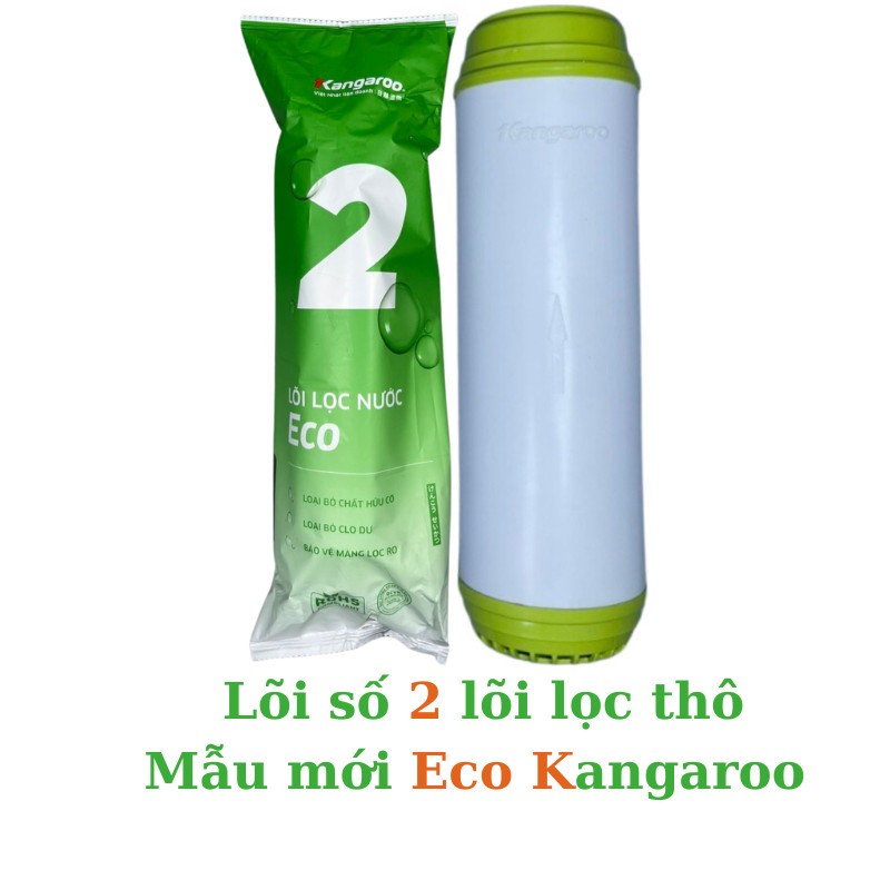 Combo 3 Lõi Lọc Nước Thô 123 KANGAROO Mẫu Mới ECO Chính Hãng Date Mới Dành Cho Máy Lọc Nước RO