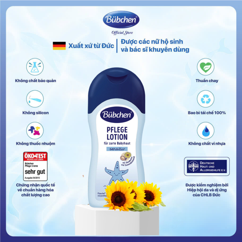 Sữa Dưỡng Thể Cho Bé Bubchen Pflege Lotion Dưỡng Da Cho Trẻ Từ Sơ Sinh ...