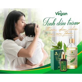 Tinh dầu Tràm Huế nguyên chất dùng thử 3ml - Hoa Nén - An toàn cho mẹ và bé, giữ ấm, tắm bé