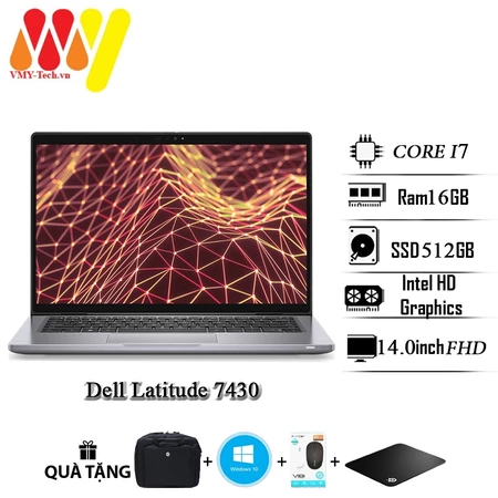 Dell Latitude 7430, Laptop Dell E7430 Core i7-1265U/16GB/SSD 512GB/14inch Full HD, laptop zin lướt