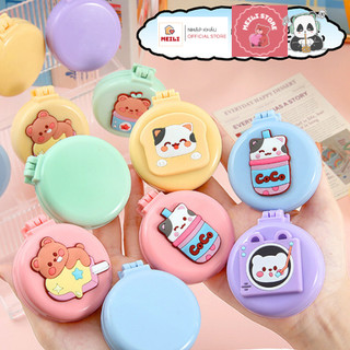 Gương Tròn Kèm Lược Gập Gòn Hoạ Tiết Hoạt Hình Ngộ Nghĩnh Xinh Xắn MEILI STORE