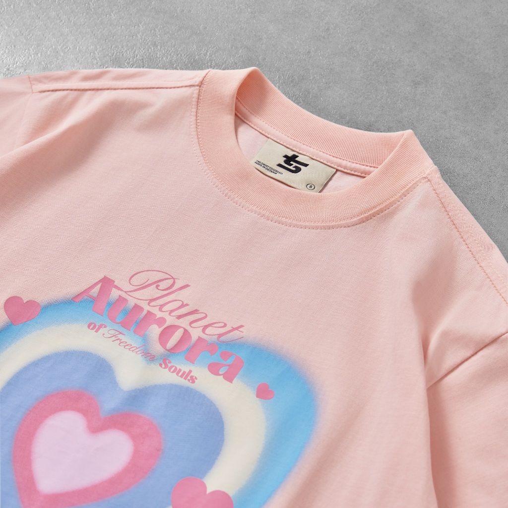 Ảnh Áo Thun Trái Tim Hào Quang - Brand TSUN Chính Hãng - Aurora Tee - Unisex 3