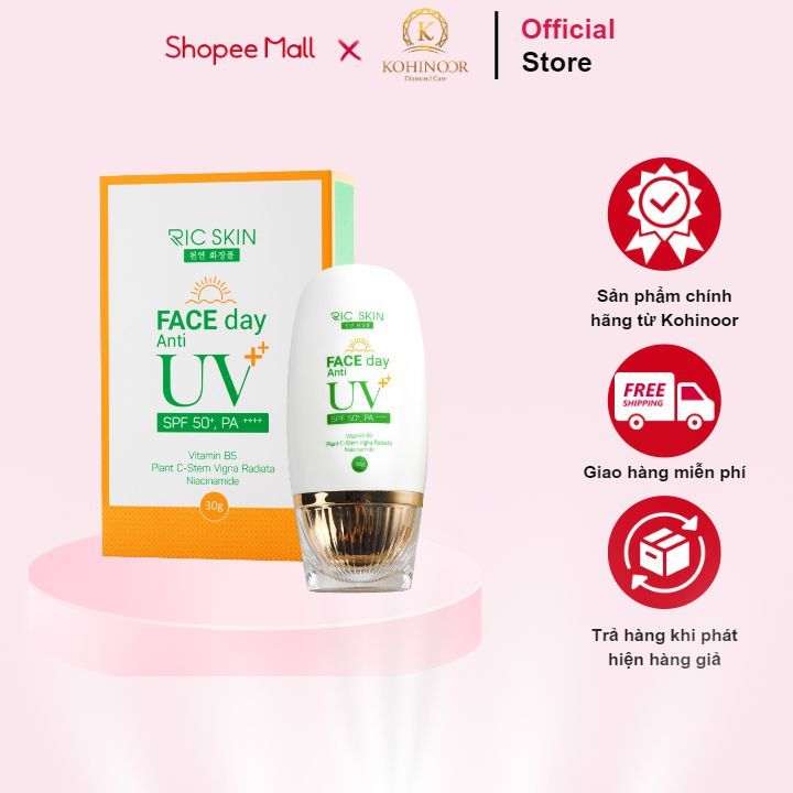 Ảnh Kem chống nắng tế bào gốc Face Day Anti UV++ Kohinoor 30g 1