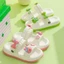 Dép bánh mì nữ quai ngang gắn Sticker dễ thương chất liệu EVA siêu nhẹ êm Phong cách mùa hè D7776