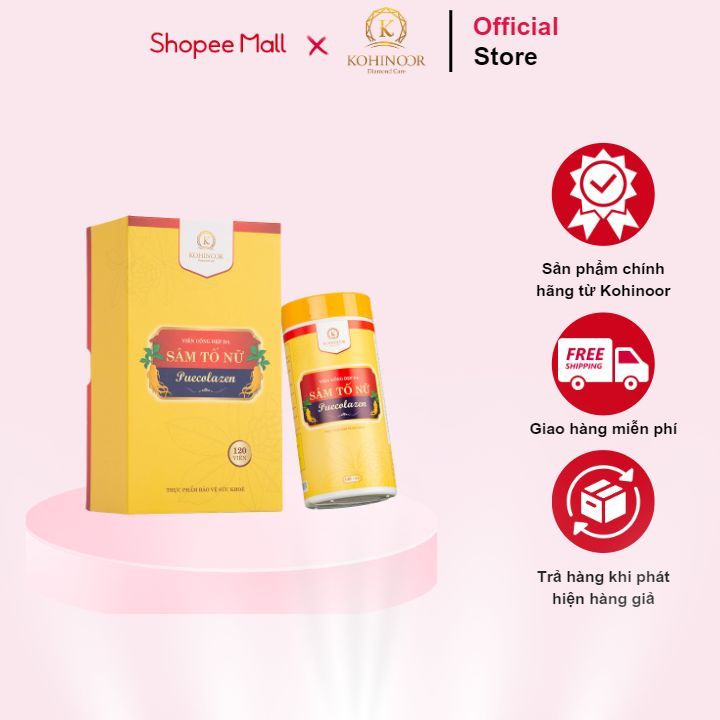 Ảnh Viên uống đẹp da Sâm Tố Nữ Puecolazen Kohinoor 120 viên 1