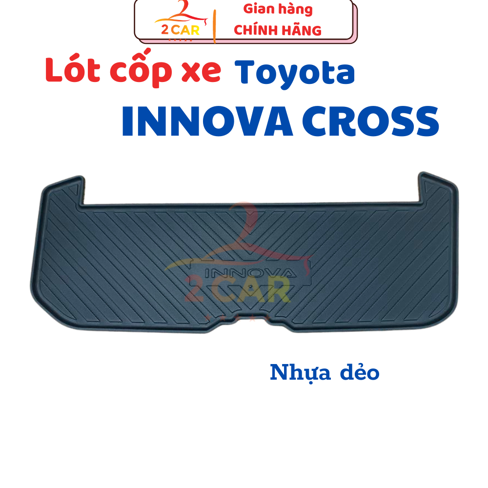 Lót cốp nhựa dẻo xe Innova Cross 2024 2025 cao cấp nhựa dẻo không mùi ...