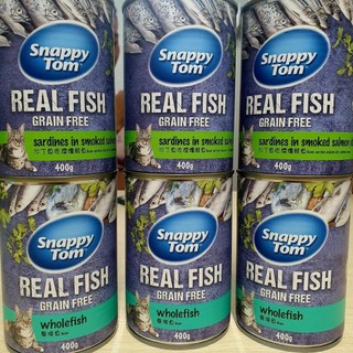 [COMBO] Pate Cho Mèo Snappy Tom Real Fish & Real Meat Cho Mèo Từ Cá Thịt Thật Bổ Sung Dinh Dưỡng Hộp 400GR Pet Kool