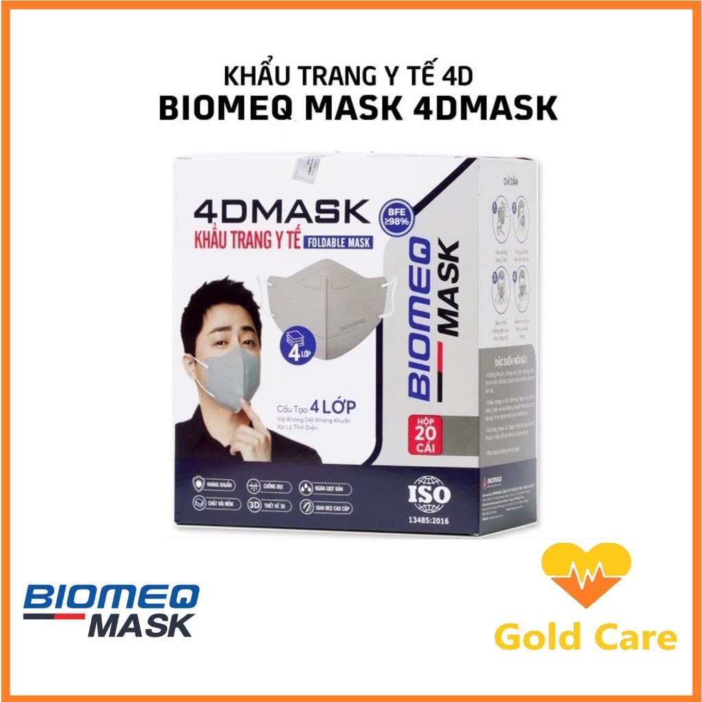 Khẩu trang y tế 4 lớp BIOMEQ 4D MASK | Shopee Việt Nam