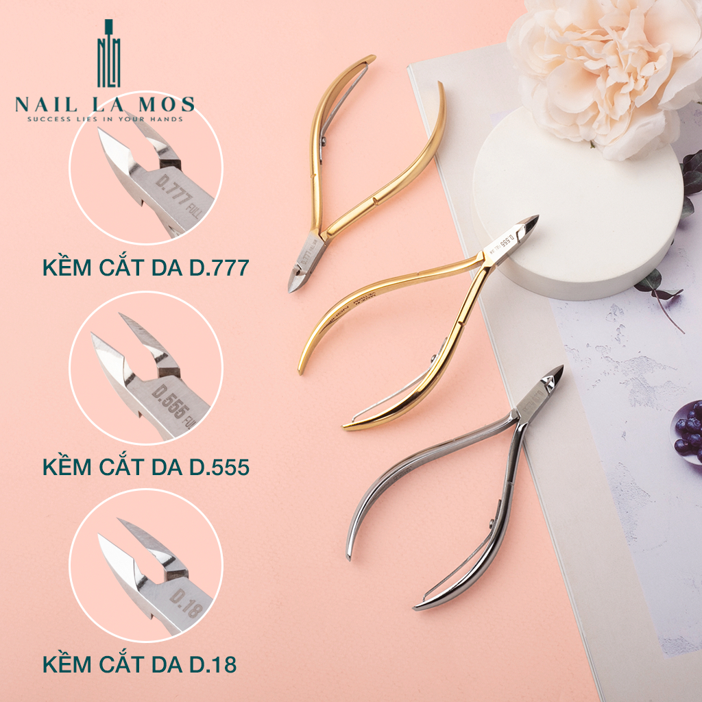 Kềm cắt da Kềm Nghĩa D 507V D501 D555 D777 chính hãng - Kìm nhặt da thép không gỉ chuyên dụng làm nail