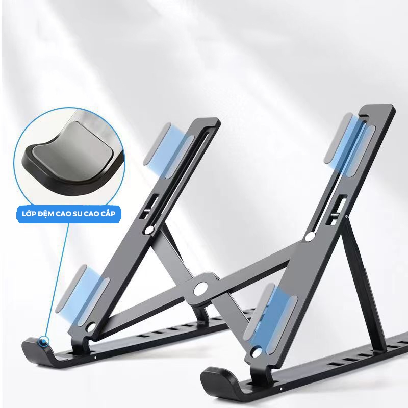 Giá Đỡ Máy Tính IPAD X18 - Chất Liệu Nhôm - Đệm Cao Su Cao Cấp - Cứng Cáp - Chính Hãng HD Design
