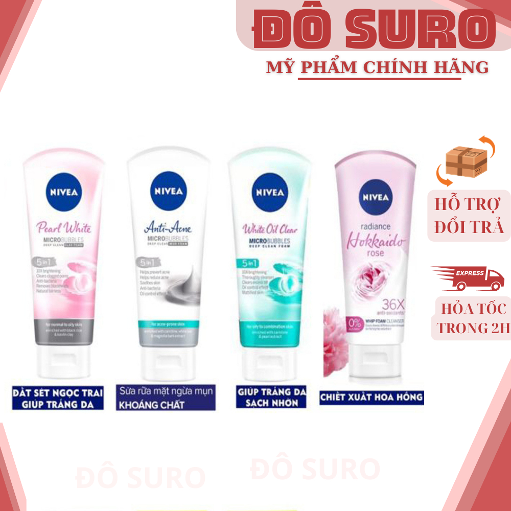 Sữa Rửa Mặt Nữ Trắng Da Nivea 100g