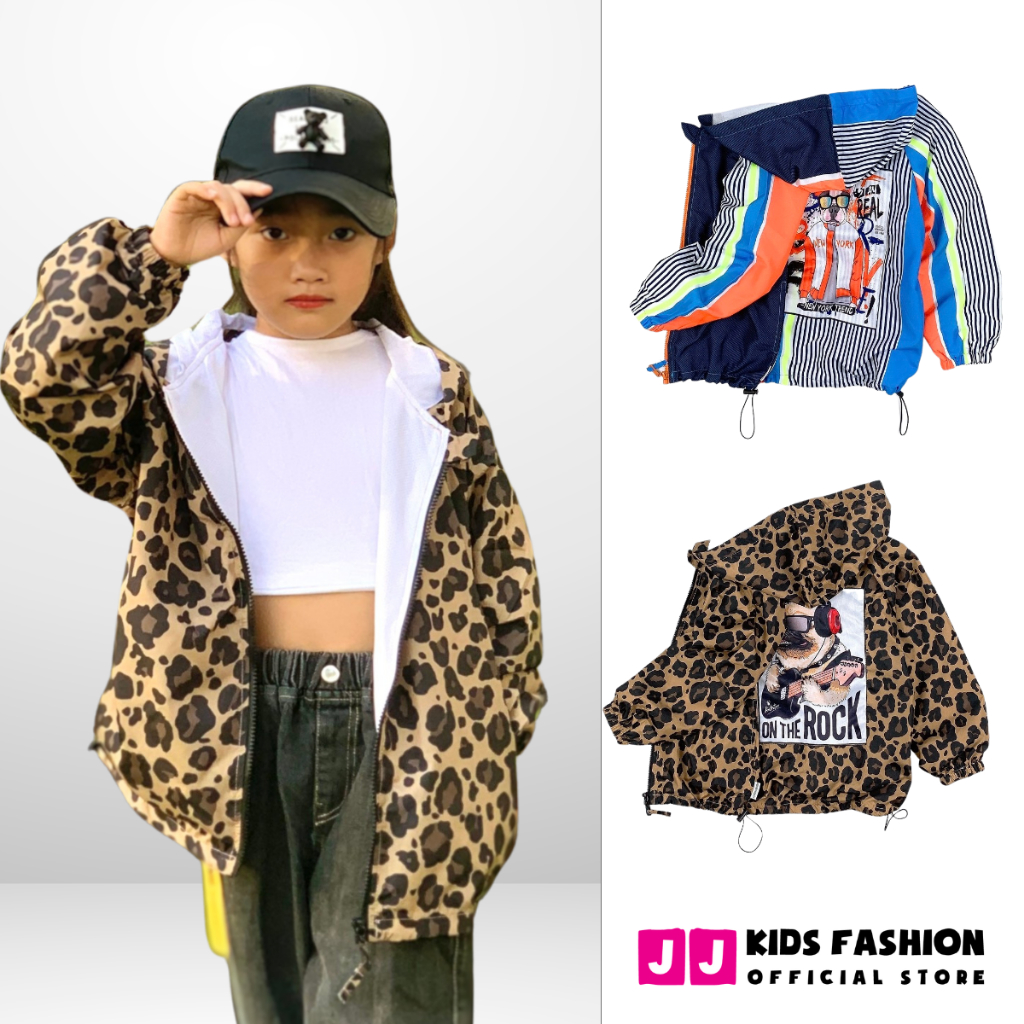 Áo chống nắng cho bé JJ Kids, áo khoác gió năng động, cá tính cho trẻ 2,3,4,5,6,7,8,9,10,11,12 tuổi