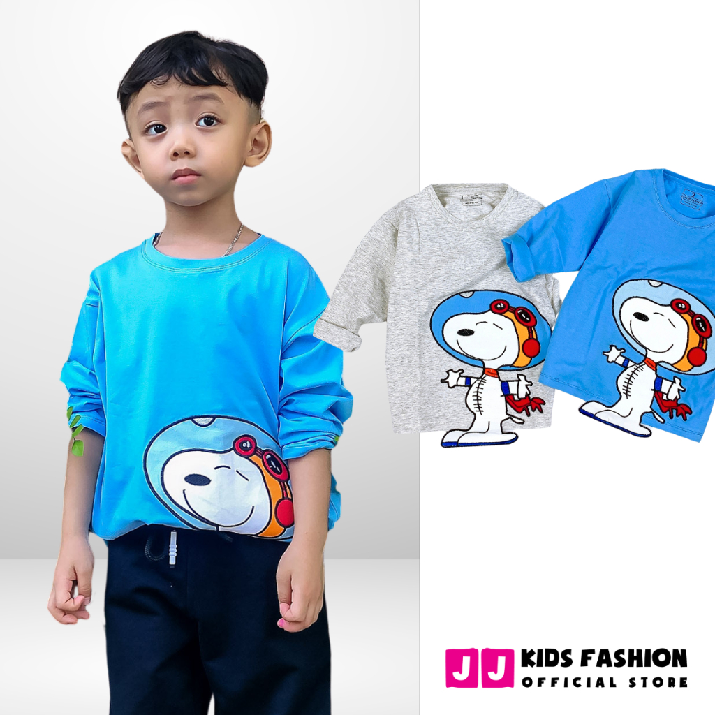 Áo thun cho bé trai cao cấp cổ tròn full size - JJ Kids
