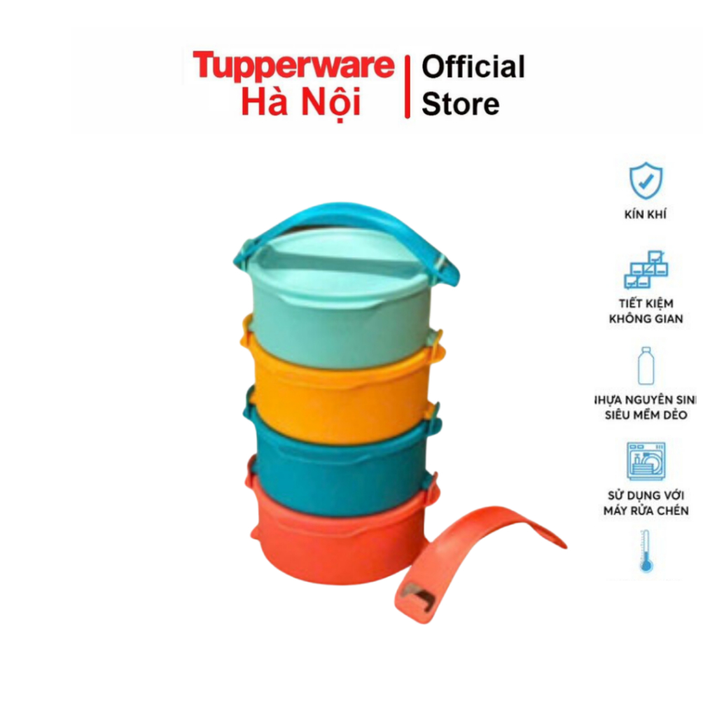 Bộ hộp cơm Tupperware Small Round Click To Go Màu mới 2023 chính hãng ...