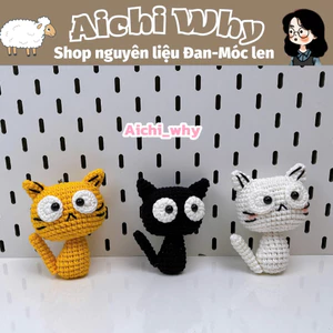 {DIY} Set nguyên liệu học móc Mèo Vô Tri + Video hướng dẫn