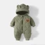 Body phao lót nhung Bodysuit liền thân dài tay bông ấm, áo liền quần hàng Quảng Châu cho bé trai bé gái mặc đông SLD12