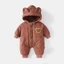 Body phao lót nhung Bodysuit liền thân dài tay bông ấm, áo liền quần hàng Quảng Châu cho bé trai bé gái mặc đông SLD12