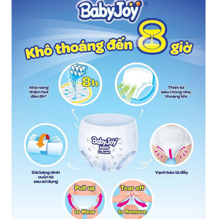 Tã Quần Baby Joy/ Baby Love M50/L50/XL50/XXL50 mỏng thoáng chỉ 2mm Công nghệ Nhật sản xuất tại VN