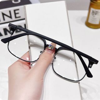 Kính đổi màu cao cấp chống ánh sáng xanh và tia UV, Mắt kính mát nửa gọng phong cách hàn quốc K041