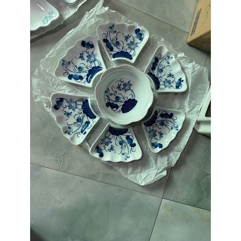 BỘ BÁT ĐĨA HOA MẶT TRỜI