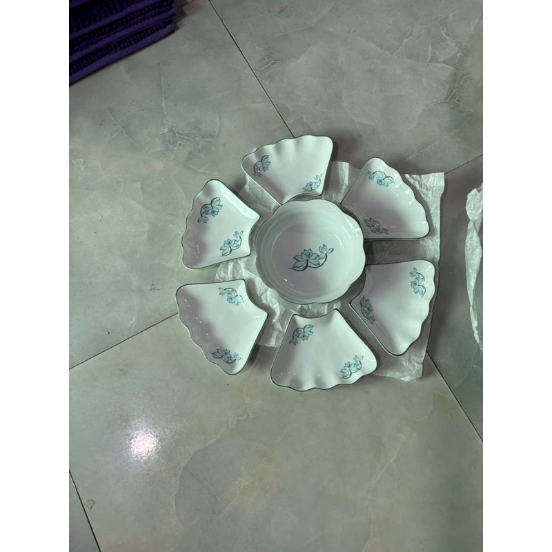BỘ BÁT ĐĨA HOA MẶT TRỜI