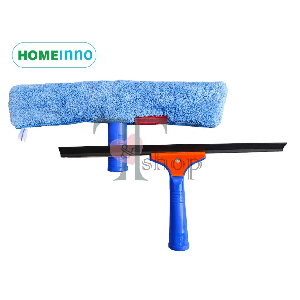 [HỎA TỐC](KHÔNG CÁN INOX) Bộ Cây Lau Kính, Cây Gạt Nước Kính Homeinno Cầm Tay Tiện Dụng