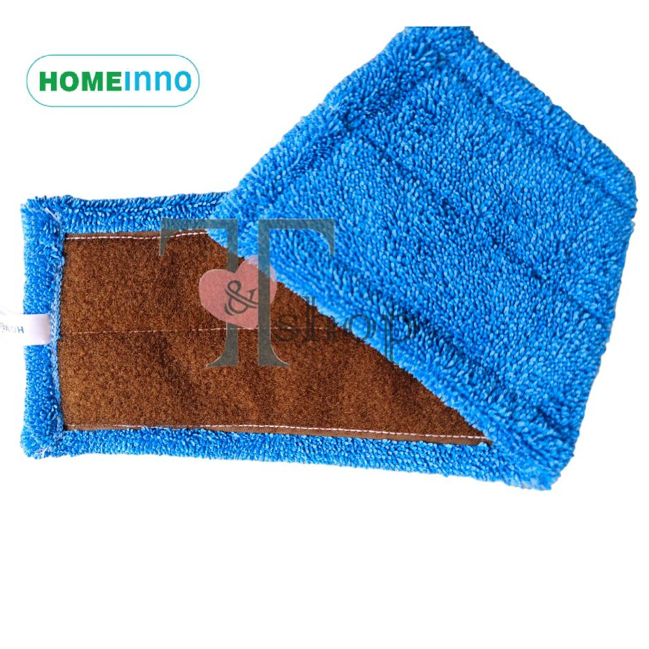 [HỎA TỐC](KHÔNG CÁN, KHÔNG ĐẾ NHỰA) Tấm Lau Nhà Thay Thế 45cm Kiểu Dán Homeinno Dạng San Hô/ Xoắn/ Mịn