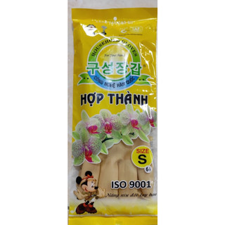 Bịch 10 Đôi Găng tay cao su Hợp Thành dài 27cm size M-S, găng tay rửa chén rửa bát, găng tay nấu nướng