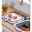 {SIÊU RẺ}Bộ Thớt Kèm Chậu Gấp Gọn Đa Năng 2 in 1