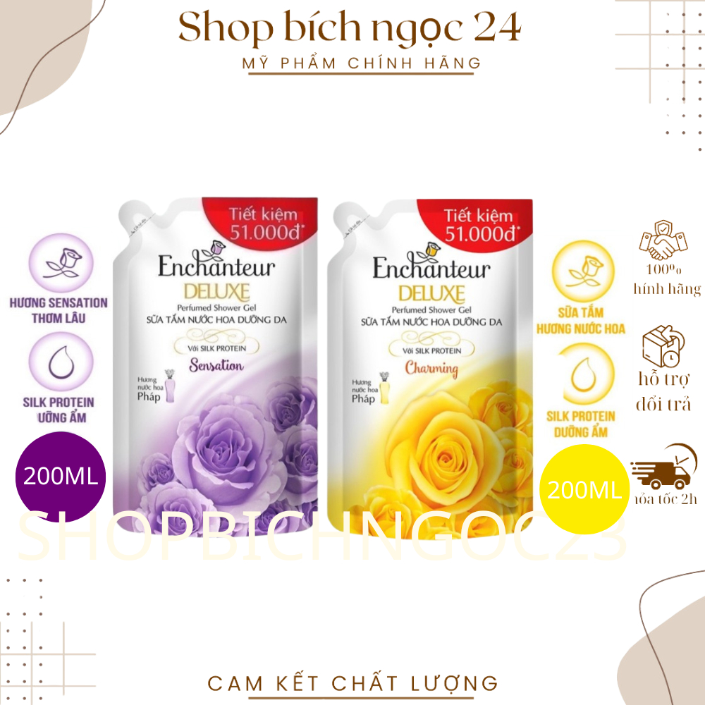 Sữa Tắm Hương Nước Hoa Enchanteur 200ML (HÀNG KHUYỄN MÃI)