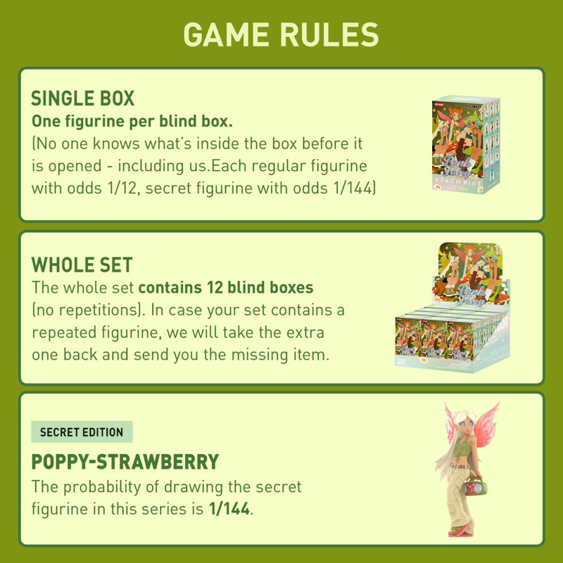 Peach Riot Punk Fairy Series Figures, Peach Riot Blind Box Figures ...