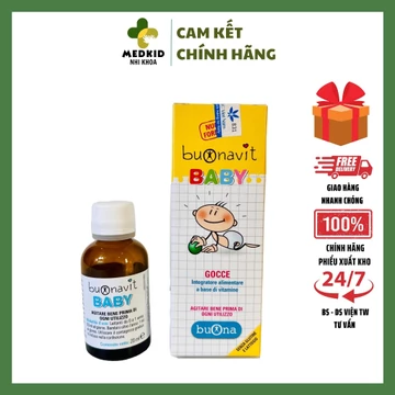 Buonavit Baby Gocce Buona - Vitamin tổng hợp dạng nhỏ giọt cho bé, tăng cường thể lực, giúp trẻ ăn ngon (lọ 20ml)