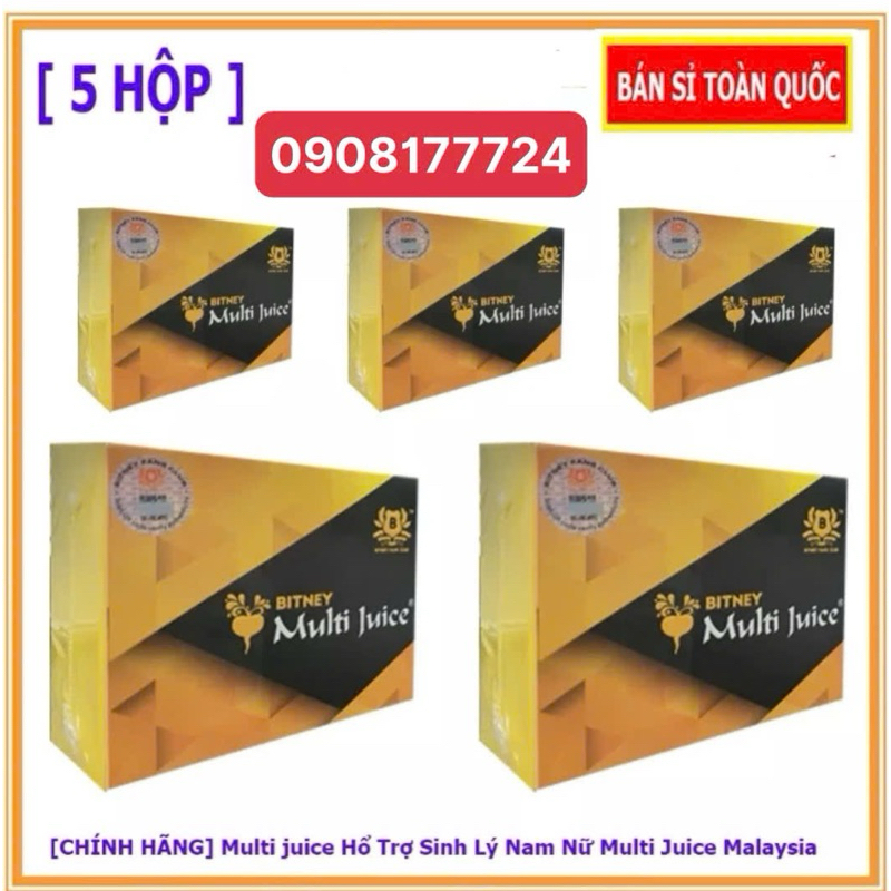 [ 5 hộp ] Multi juice Bitney hàng Malaysia hạn 3-2026 | Shopee Việt Nam