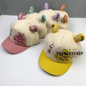 Bé 1-2 TUỔI/ Mũ lưỡi trai cho bé trai bé gái phungvyshop- Nón trẻ em / Kết Nhí Gấu Tasty /