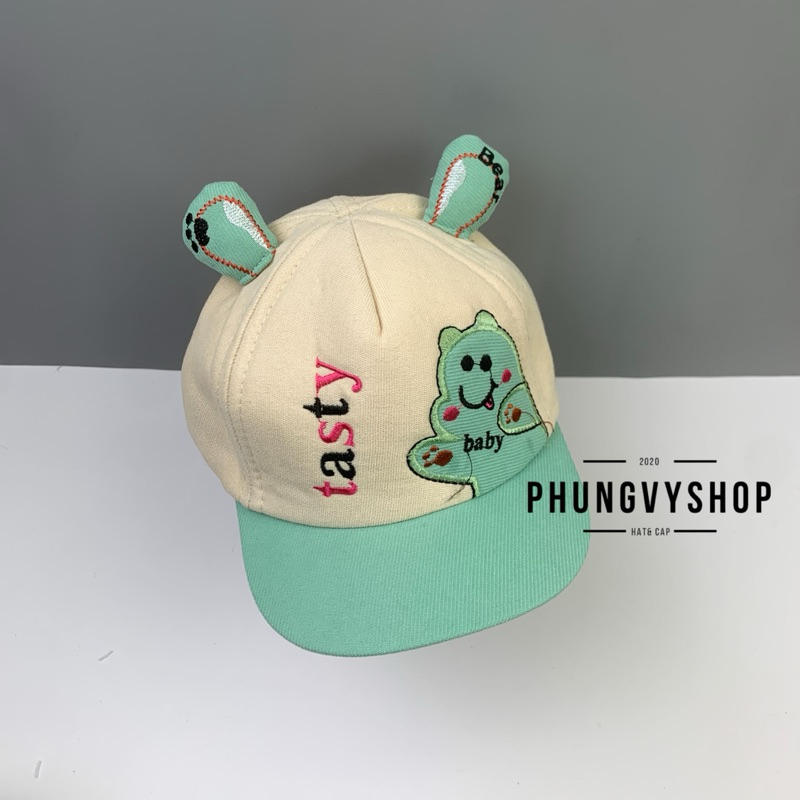 Bé 1-2 TUỔI/ Mũ lưỡi trai cho bé trai bé gái phungvyshop- Nón trẻ em / Kết Nhí Gấu Tasty /
