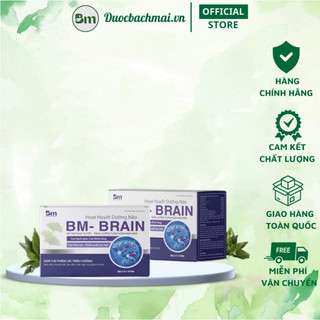 (kèm quà) Hoạt Huyết Dưỡng Não BM – Brain Hỗ Trợ Hoạt Huyết An Thần Hộp 5 Vỉ X 10 Viên