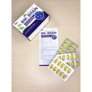(kèm quà) Hoạt Huyết Dưỡng Não BM – Brain Hỗ Trợ Hoạt Huyết An Thần Hộp 5 Vỉ X 10 Viên