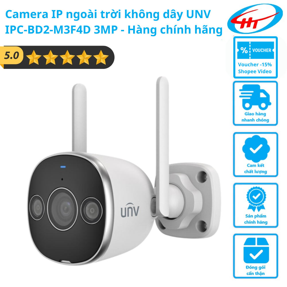 Camera IP ngoài trời không dây UNV IPC-BD2-M3F4D 3MP - Hàng chính hãng ...