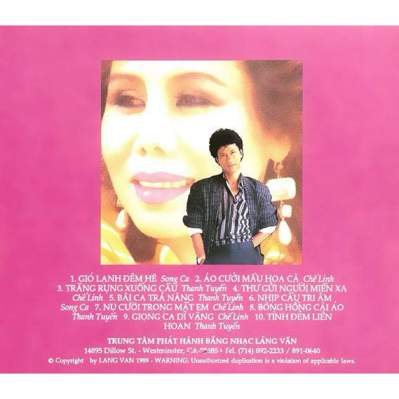 Băng Cassette Chế Linh, Thanh Tuyền - Áo Cưới Màu Hoa Cà